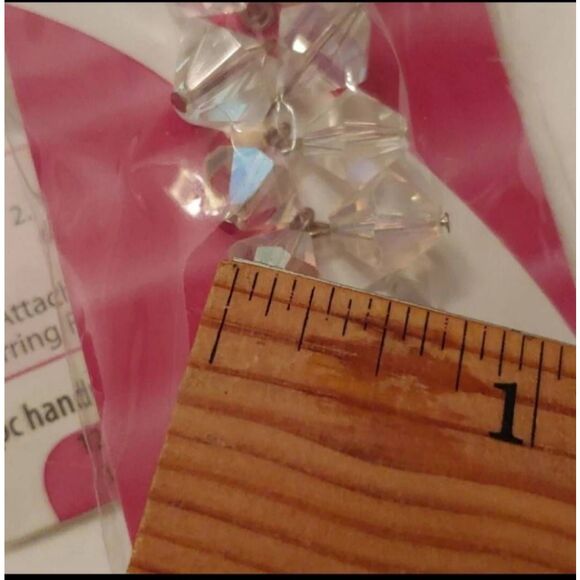5 pkgs Fashion glass bicone large crystal AB bead charm - Picture 2 of 3